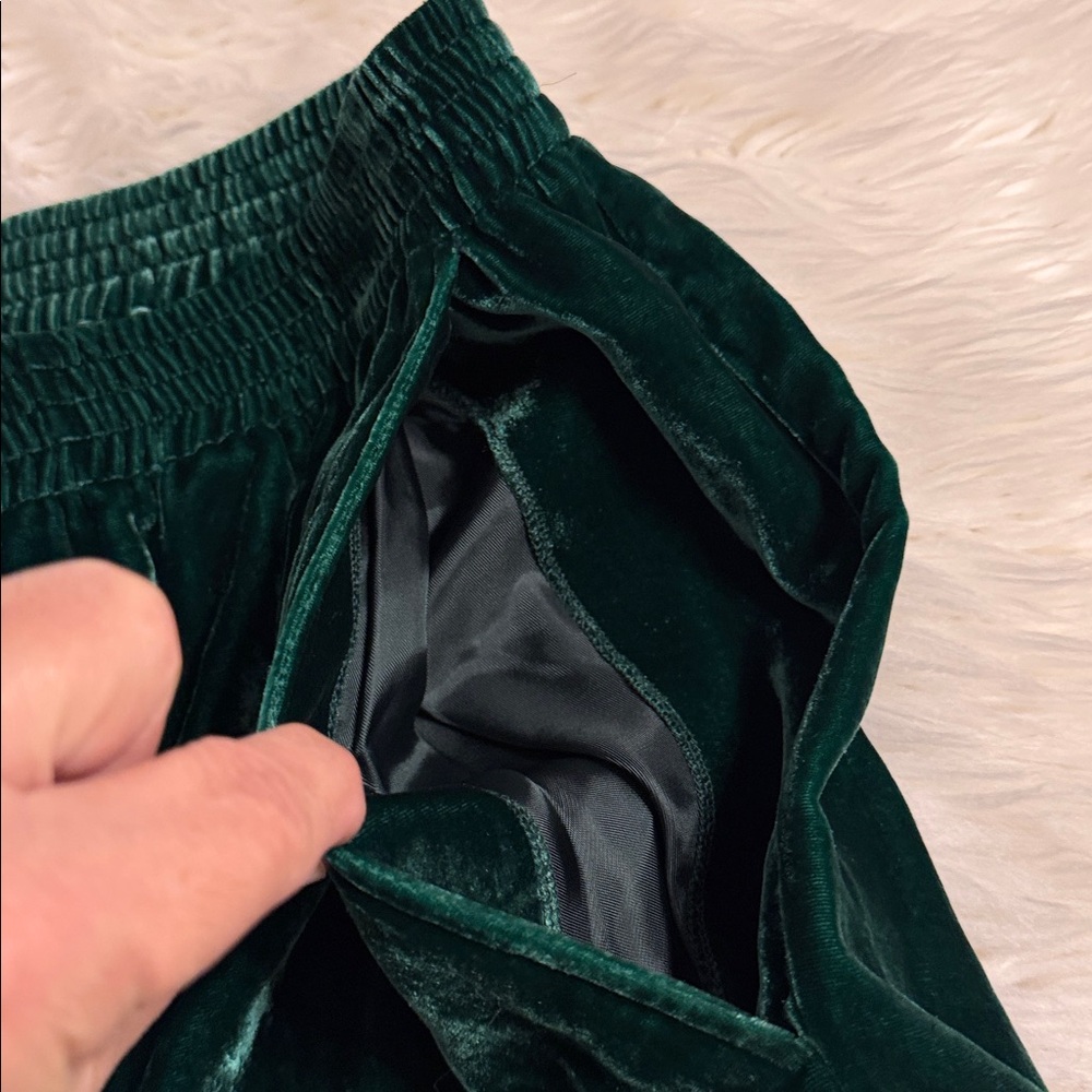 MM6 Maison Martin Margiela Emerald Green Velvet Pants size 46 inseam 30” - Picture 11 of 13